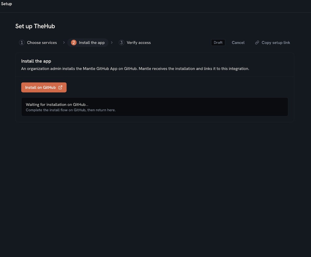 Install the Mantle GitHub App